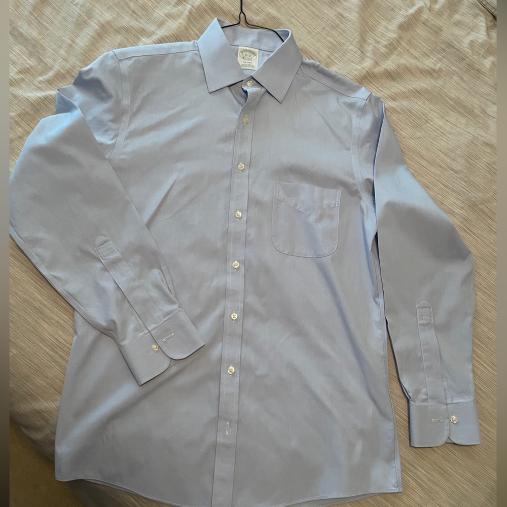 Brooks Brothers Milano Light Blue Dress Shirt 15x32